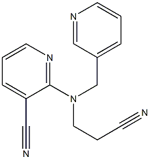  2-[(2-cyanoethyl)(pyridin-3-ylmethyl)amino]pyridine-3-carbonitrile