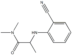 2-[(2-cyanophenyl)amino]-N,N-dimethylpropanamide Structure
