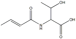2-[(2E)-but-2-enoylamino]-3-hydroxybutanoic acid Struktur