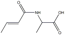 2-[(2E)-but-2-enoylamino]propanoic acid Struktur