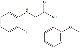2-[(2-fluorophenyl)amino]-N-(2-methoxyphenyl)acetamide Structure