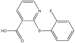 2-[(2-fluorophenyl)sulfanyl]pyridine-3-carboxylic acid Structure
