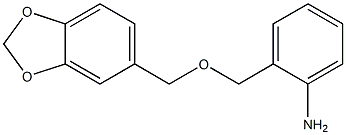 2-[(2H-1,3-benzodioxol-5-ylmethoxy)methyl]aniline Structure