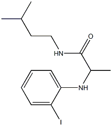 2-[(2-iodophenyl)amino]-N-(3-methylbutyl)propanamide 结构式