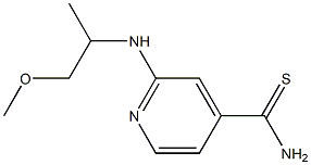 2-[(2-methoxy-1-methylethyl)amino]pyridine-4-carbothioamide Structure