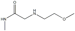 2-[(2-methoxyethyl)amino]-N-methylacetamide Structure