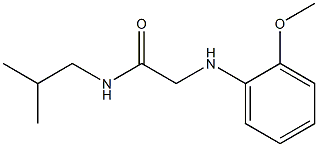 2-[(2-methoxyphenyl)amino]-N-(2-methylpropyl)acetamide Struktur