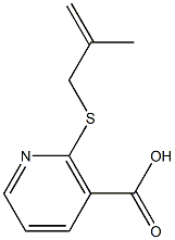 2-[(2-methylprop-2-enyl)thio]nicotinic acid Structure