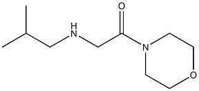 2-[(2-methylpropyl)amino]-1-(morpholin-4-yl)ethan-1-one 结构式