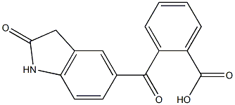 2-[(2-oxo-2,3-dihydro-1H-indol-5-yl)carbonyl]benzoic acid Structure