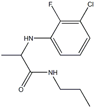 2-[(3-chloro-2-fluorophenyl)amino]-N-propylpropanamide 结构式