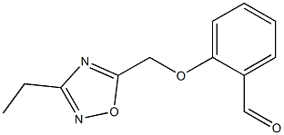 2-[(3-ethyl-1,2,4-oxadiazol-5-yl)methoxy]benzaldehyde Struktur
