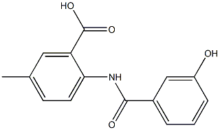 2-[(3-hydroxybenzoyl)amino]-5-methylbenzoic acid
