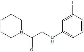 2-[(3-iodophenyl)amino]-1-(piperidin-1-yl)ethan-1-one Struktur