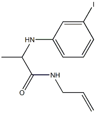 2-[(3-iodophenyl)amino]-N-(prop-2-en-1-yl)propanamide Struktur