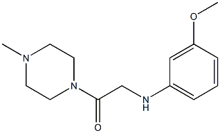 2-[(3-methoxyphenyl)amino]-1-(4-methylpiperazin-1-yl)ethan-1-one Struktur
