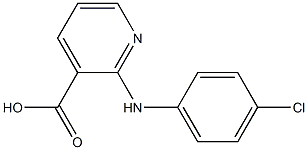2-[(4-chlorophenyl)amino]pyridine-3-carboxylic acid Structure
