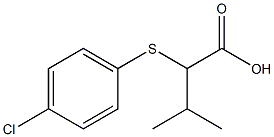 2-[(4-chlorophenyl)sulfanyl]-3-methylbutanoic acid Structure