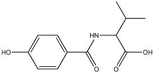2-[(4-hydroxyphenyl)formamido]-3-methylbutanoic acid Structure