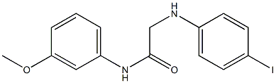 2-[(4-iodophenyl)amino]-N-(3-methoxyphenyl)acetamide Struktur