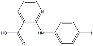 2-[(4-iodophenyl)amino]pyridine-3-carboxylic acid Struktur