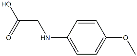 2-[(4-methoxyphenyl)amino]acetic acid Struktur