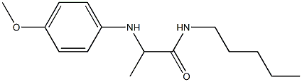2-[(4-methoxyphenyl)amino]-N-pentylpropanamide Structure