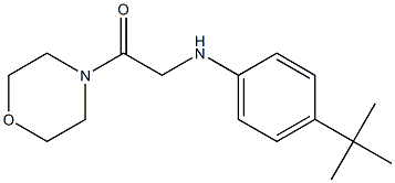 2-[(4-tert-butylphenyl)amino]-1-(morpholin-4-yl)ethan-1-one Struktur