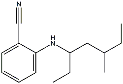 2-[(5-methylheptan-3-yl)amino]benzonitrile Struktur