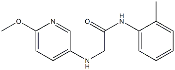 2-[(6-methoxypyridin-3-yl)amino]-N-(2-methylphenyl)acetamide|