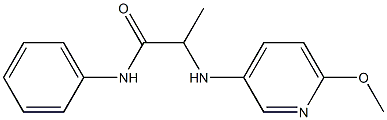 2-[(6-methoxypyridin-3-yl)amino]-N-phenylpropanamide Structure