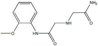 2-[(carbamoylmethyl)amino]-N-(2-methoxyphenyl)acetamide Structure