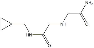 2-[(carbamoylmethyl)amino]-N-(cyclopropylmethyl)acetamide Structure