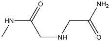 2-[(carbamoylmethyl)amino]-N-methylacetamide Struktur