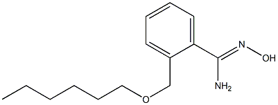 2-[(hexyloxy)methyl]-N'-hydroxybenzene-1-carboximidamide 结构式
