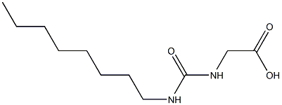 2-[(octylcarbamoyl)amino]acetic acid Structure