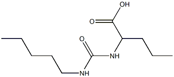 2-[(pentylcarbamoyl)amino]pentanoic acid