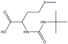 2-[(tert-butylcarbamoyl)amino]-4-(methylsulfanyl)butanoic acid Struktur