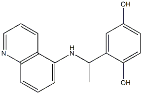2-[1-(quinolin-5-ylamino)ethyl]benzene-1,4-diol Structure