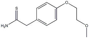 2-[4-(2-methoxyethoxy)phenyl]ethanethioamide Struktur