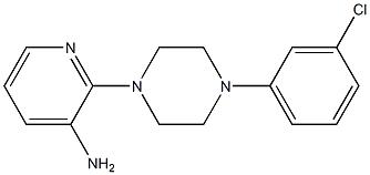 2-[4-(3-chlorophenyl)piperazin-1-yl]pyridin-3-amine 结构式