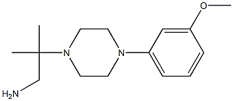2-[4-(3-methoxyphenyl)piperazin-1-yl]-2-methylpropan-1-amine Struktur