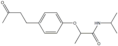 2-[4-(3-oxobutyl)phenoxy]-N-(propan-2-yl)propanamide