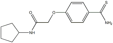 2-[4-(aminocarbonothioyl)phenoxy]-N-cyclopentylacetamide