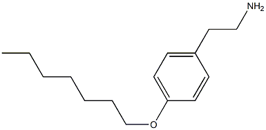 2-[4-(heptyloxy)phenyl]ethan-1-amine 结构式