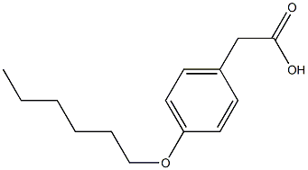 2-[4-(hexyloxy)phenyl]acetic acid 结构式