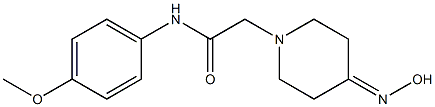 2-[4-(hydroxyimino)piperidin-1-yl]-N-(4-methoxyphenyl)acetamide