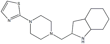2-[4-(octahydro-1H-indol-2-ylmethyl)piperazin-1-yl]-1,3-thiazole Struktur