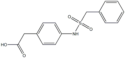2-[4-(phenylmethanesulfonamido)phenyl]acetic acid Structure