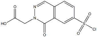 2-[7-(chlorosulfonyl)-1-oxo-1,2-dihydrophthalazin-2-yl]acetic acid Structure
